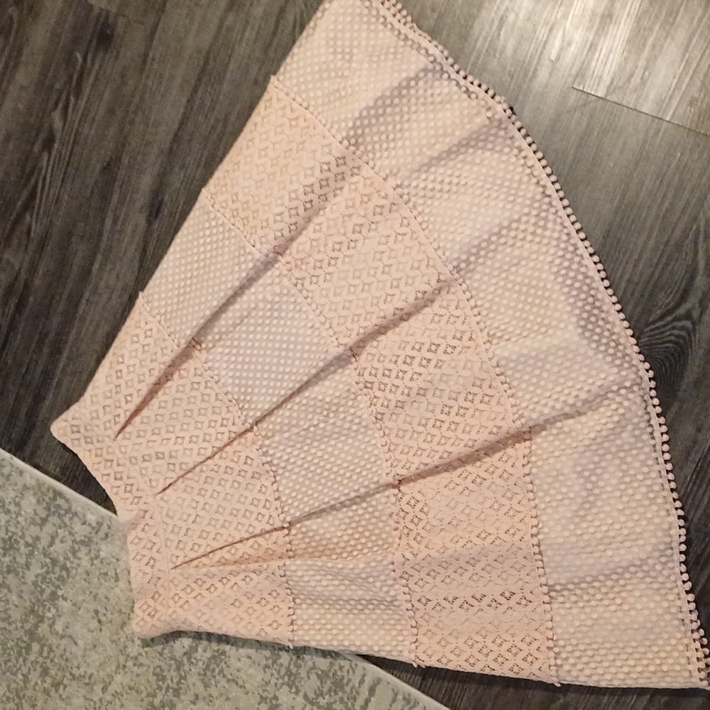 🔥🔥Eliza J blush Easter teared pleated lace skirt pockets 2